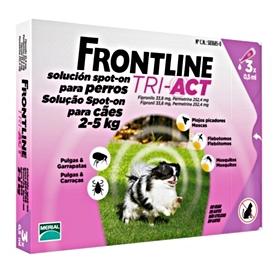 parafarmacia comprar FRONTLINE Tri-act solución antiparasitaria perros 2-5 kg.  3x0,5 ml.