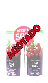 parafarmacia comprar BACTINEL Leche Corporal con Uva y soja 500 ml. PACK 2UN., -50% DESCUENTO EN 2ªUN