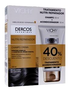 parafarmacia comprar DERCOS champú crema nutrireparador 200ml.+ DERCOS  nutri-reparador acondicionador 150 ml -40% DESCUE