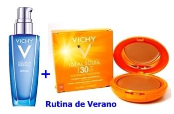 parafarmacia comprar RUTINA DE VERANO: VICHY compacto solar spf 30 beige dorado + VICHY Aqualia Thermal serum 30 ml