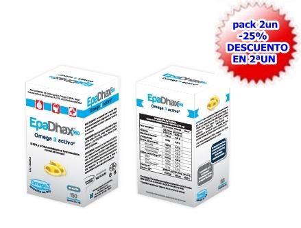 parafarmacia comprar EPADHAX 550 mg. 150 cápsulas PACK 2UN. -25% DESCUENTO EN 2ªUN