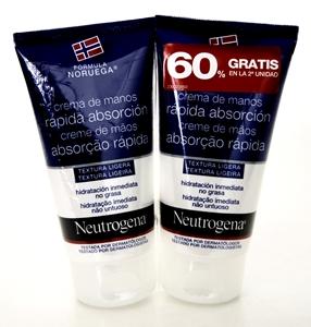 parafarmacia comprar NEUTROGENA crema manos textura ligera 75 ml 60% GRATIS EN 2ªun
