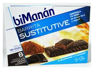 parafarmacia comprar BIMANAN Sustitutive barritas 8 un. chocolate negro fondant