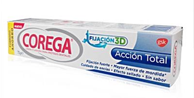 parafarmacia comprar Corega acción total crema fijadora 3D prótesis dentales 70 gr.