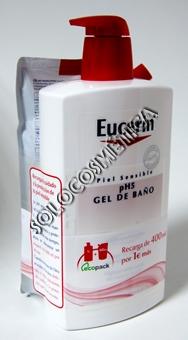 parafarmacia comprar EUCERIN gel baño 1000 ml, GRATIS  Recarga 400 ml.