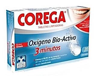 parafarmacia comprar COREGA limpieza oxigeno activo 30 tabletas