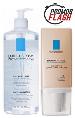 parafarmacia comprar ROSALIAC CC CREME para pieles sensibles 50 ml..+Agua micelar desmaquillante La Roche Posay 750 ml 