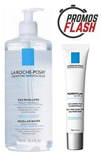 parafarmacia comprar PIGMENTCLAR soin dia UVB SPF30, 40 ml+ Agua micelar desmaquillante La Roche Posay 750 ml, PRECIO ESP