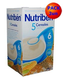 parafarmacia comprar NUTRIBEN  papilla de 5 cereales DUPLO  20% DE DESCUENTO en 2ª UN