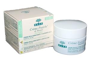 parafarmacia comprar NUXE  Creme Fraiche de Beaute Rica crema hiratante calmante 24 H 50 ml NUEVA FORMULA
