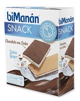 parafarmacia comprar  BIMANAN Snack sabor yogur, 6 barquillos de 20gr