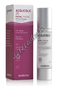 parafarmacia comprar ACGLICOLIC 20 facial gel hidratante 50 ml.
