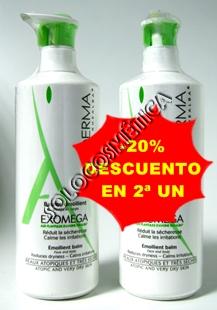 parafarmacia comprar ADERMA EXOMEGA balsamo 400 ml. DUPLO -20% DESCUENTO EN 2ª UN